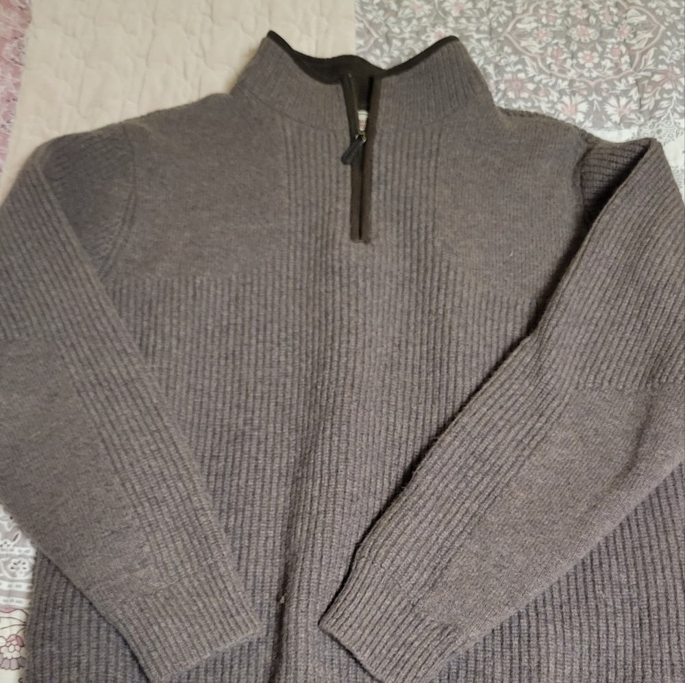LL bean mens merlino wool sweater